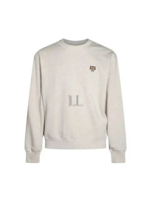 Lucky Tiger Embroidered Sweatshirt Pale Grey - KENZO - BALAAN 2