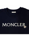 Women s Embroidered Logo Short Sleeve T Shirt Navy J10938C00006829HP999 - MONCLER - BALAAN 3