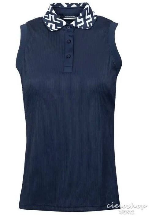 Rail sleeveless women s golf t shirt navy GWJT05514 - J.LINDEBERG - BALAAN 1