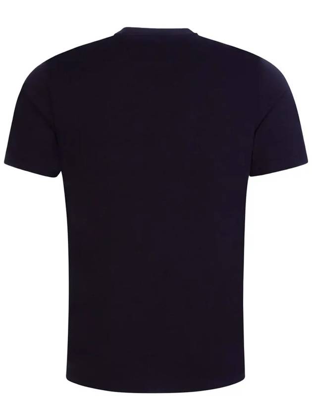 Men's Logo Label Short Sleeve T-Shirt Navy - CP COMPANY - BALAAN 4