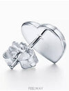 Tiffany Return to Love Blue Heart Earrings Silver Mini - TIFFANY & CO. - BALAAN 3