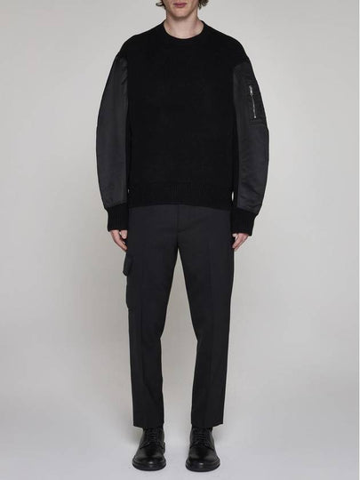 Hybrid nylon sleeve sweater - NEIL BARRETT - BALAAN 2