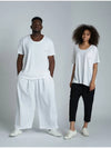 Low Cut Crew Neck Short Sleeve T-Shirt White - ATHPLATFORM - BALAAN 2