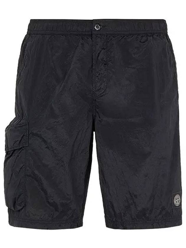 Patch Pocket Swim Shorts Black - STONE ISLAND - BALAAN 1