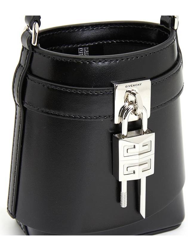 Shark Lock Mini Bucket Bag Black - GIVENCHY - BALAAN 8