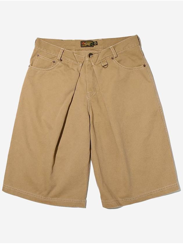 Washed Cotton Shorts Beige - OGARP - BALAAN 2