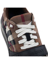 Ramsey Check Cotton Low Top Sneakers Brown - BURBERRY - BALAAN 9