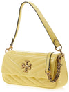 Kira Chevron Pendant Small Flap Shoulder Bag Vintage Lemon - TORY BURCH - BALAAN 3