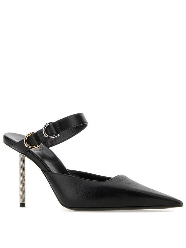 Women's Yoyou Leather Slingback Heel Black - GIVENCHY - BALAAN 3