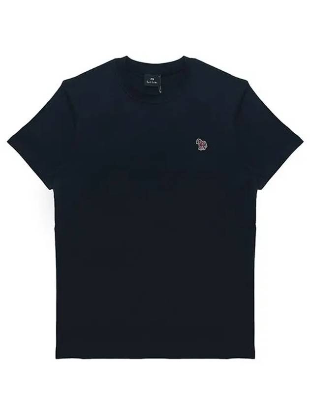 Zebra Logo Cotton Short Sleeve T-Shirt Navy - PAUL SMITH - BALAAN 3