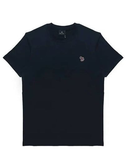 Zebra Logo Cotton Short Sleeve T-Shirt Navy - PAUL SMITH - BALAAN 2