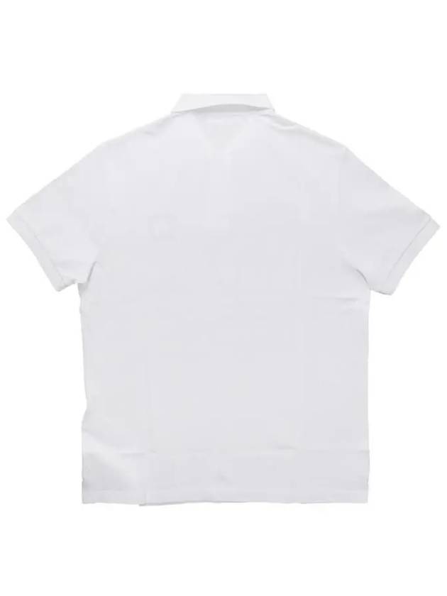 Pique Stretch Cotton Short Sleeve Polo Shirt White - STONE ISLAND - BALAAN 3