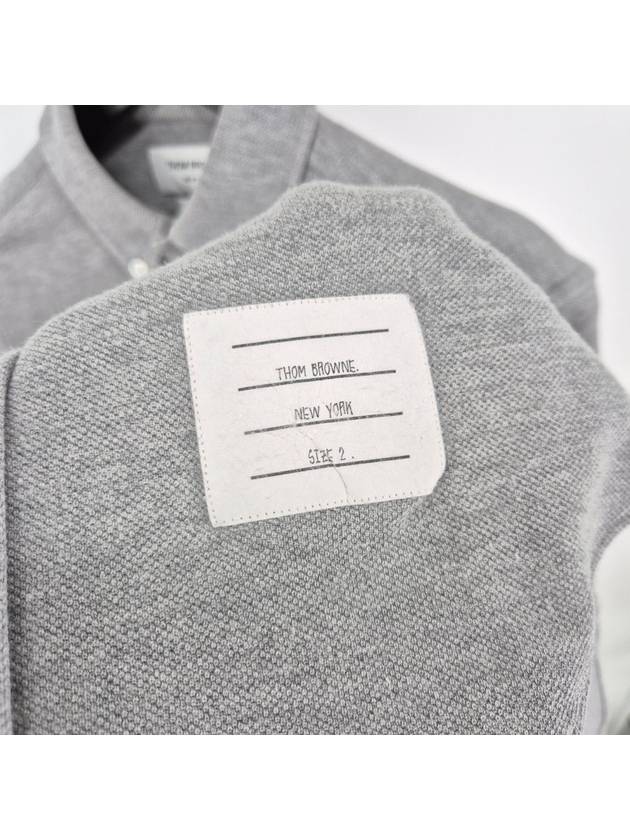 Three Stripes Armband PK Shirt Gray Size 2 - THOM BROWNE - BALAAN 5