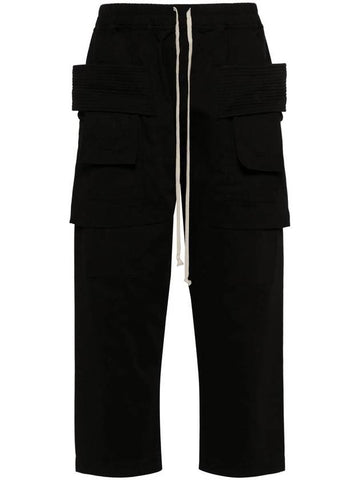 Rick Owens Drkshdw Creatch Cargo Cropped Drawstring Pants - RICK OWENS - BALAAN 1