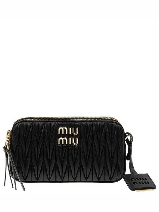 Matelasse Nappa Leather Mini Bag Black - MIU MIU - BALAAN 2