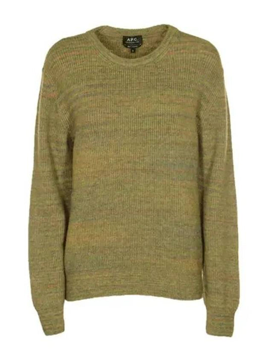 Women's Elisa Knit Top Light Khaki - A.P.C. - BALAAN.