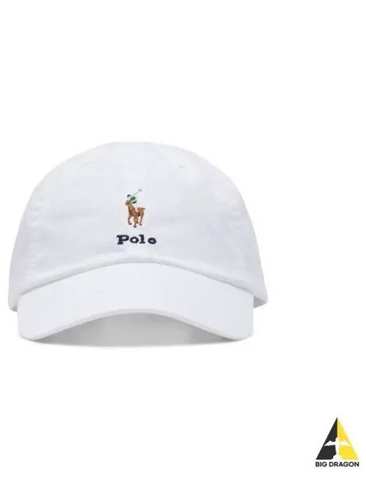 White Collection Twill Ball Cap - POLO RALPH LAUREN - BALAAN 1