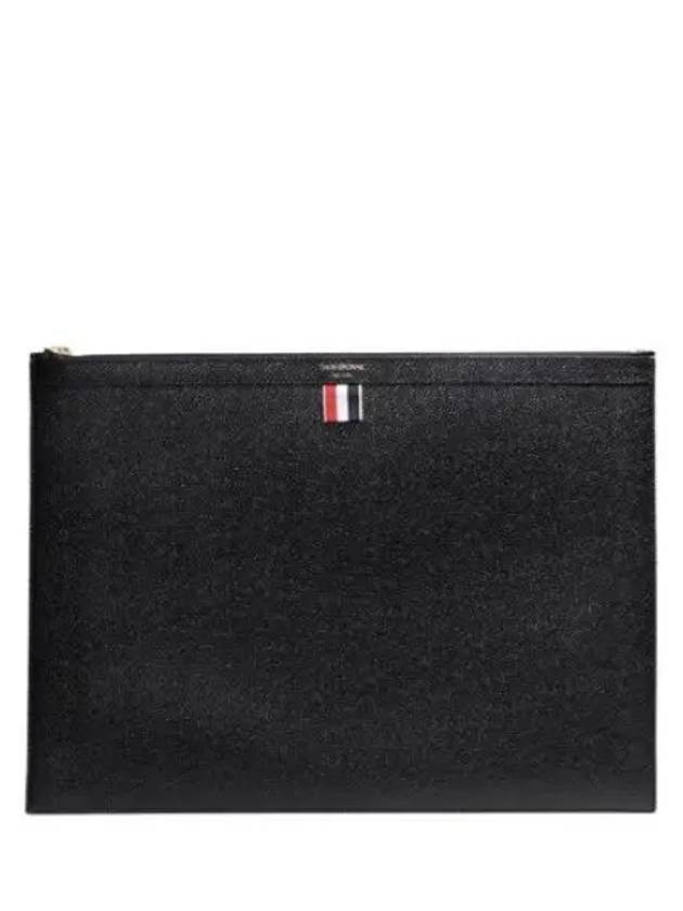 RWB Tab Pebble Grain Clutch Large - THOM BROWNE - BALAAN 1