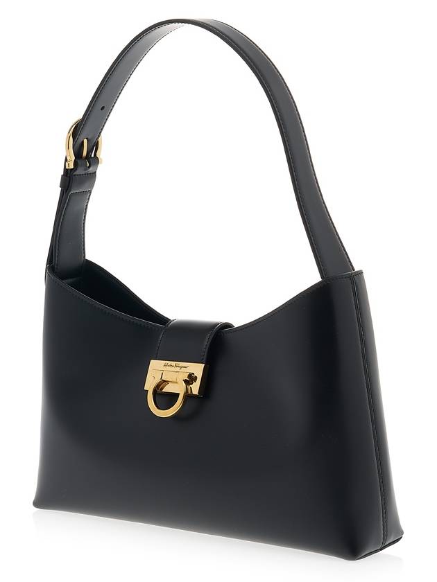 Trifolio Shoulder Bag Black - SALVATORE FERRAGAMO - BALAAN 3