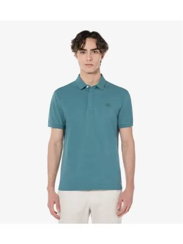 Men s PARIS Short Sleeve Polo Mosgreen - LACOSTE - BALAAN 1