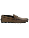 Men's City Gommino Driving Shoes Brown - TOD'S - BALAAN 1