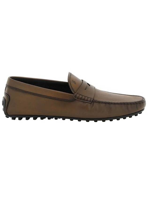 Men's City Gomino Driving Shoes Brown - TOD'S - BALAAN 1