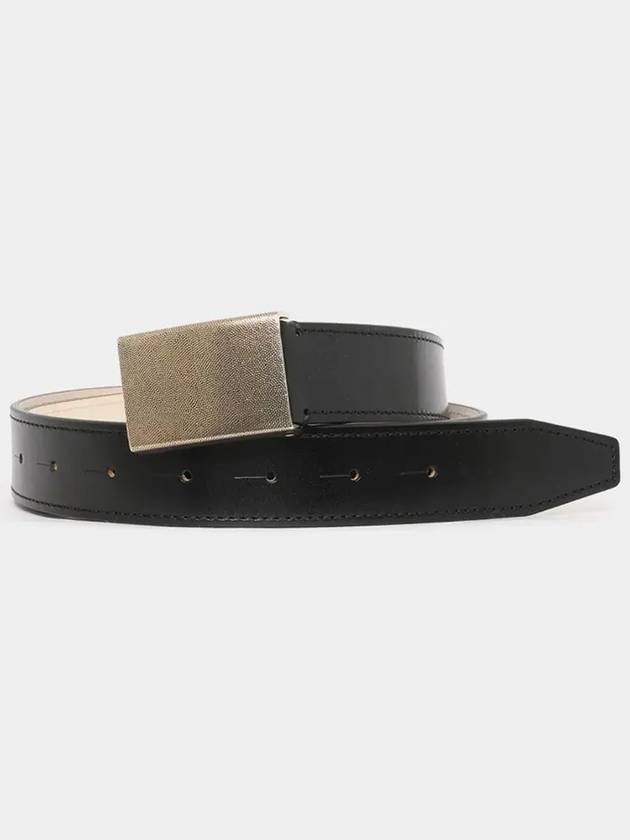 Clip Closer Leather Belt Black - LEMAIRE - BALAAN 4