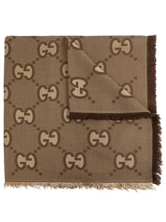 GG Scarf Beige Ebony - GUCCI - BALAAN 2