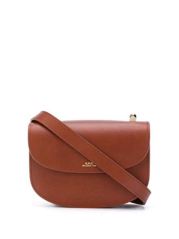 Geneve Mini Saffiano Cross Bag Brown - A.P.C. - BALAAN 1