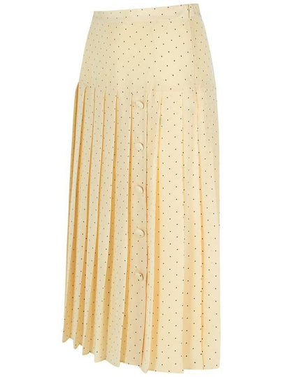 Alessandra Rich Cream Silk Skirt - ALESSANDRA RICH - BALAAN 2