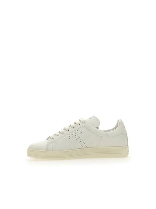 Grain Leather Low Top Sneakers White - TOM FORD - BALAAN 4