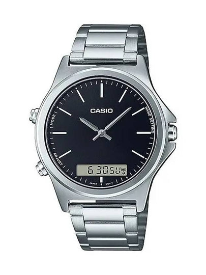 Analog Digital Combination Watch Black Silver - CASIO - BALAAN 2