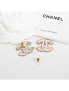 stud earrings metal gold black - CHANEL - BALAAN 6