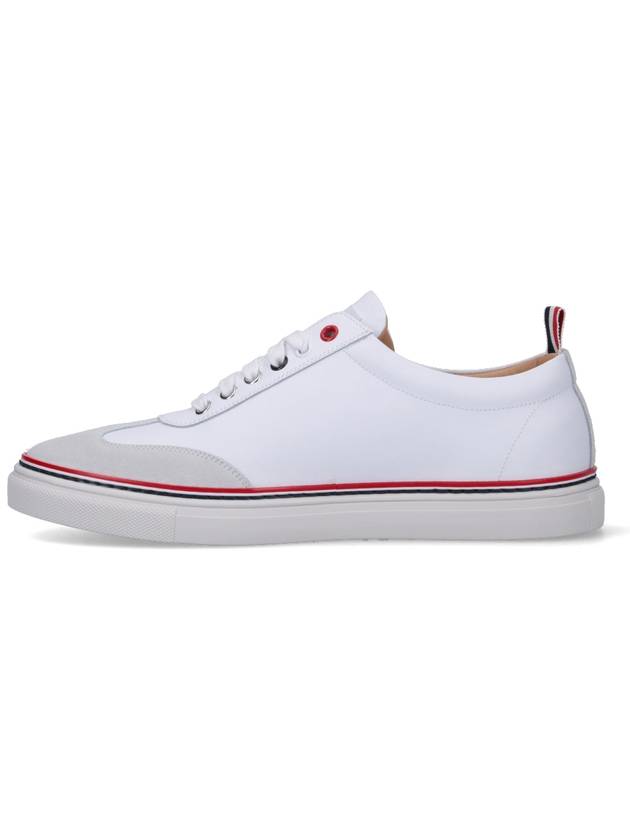 RWB Cupsole Rubber Calfskin Trainer Sneakers White - THOM BROWNE - BALAAN 4