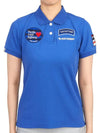 Women's Goody Emblem Short Sleeve PK Shirt Blue - HORN GARMENT - BALAAN 2