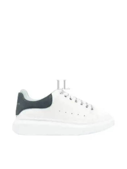 Women's Larry Oversole Blue Grey Tab Low Top Sneakers White - ALEXANDER MCQUEEN - BALAAN 2