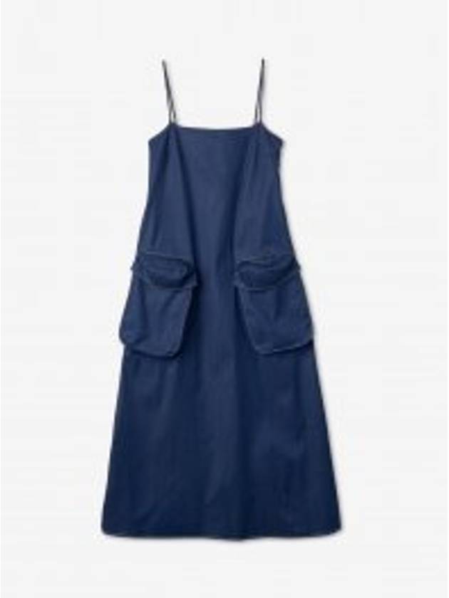 Pocket Sleeveless Long Dress Blue - SUNNEI - BALAAN 2