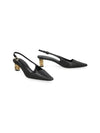 G Cube Leather Slingback Heel Black - GIVENCHY - BALAAN 3