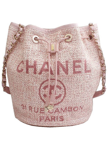 Pink Deauville Bucket Shoulder Bag No 26 - CHANEL - BALAAN 1