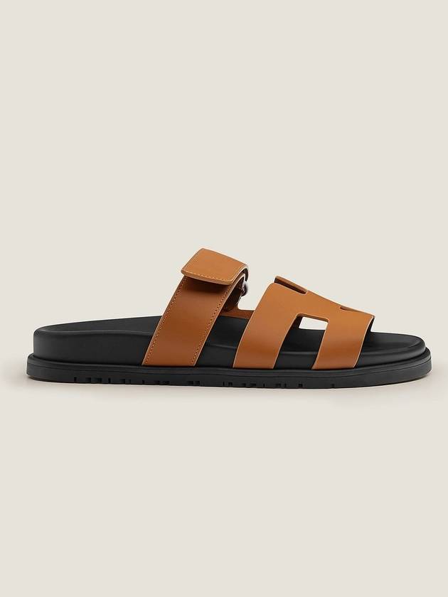 Chypre Women s Sandals Natural Black - HERMES - BALAAN 3