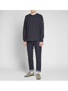 Stone Island Logo Patch Crew Neck Sweater Navy 701562150 V0020 - STONE ISLAND - BALAAN 5