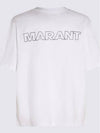 Guizy Back Logo Cotton Short Sleeve T-Shirt White - ISABEL MARANT - BALAAN 2