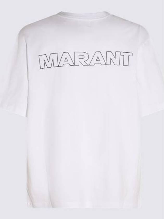 Guizy Back Logo Cotton Short Sleeve T-Shirt White - ISABEL MARANT - BALAAN 2