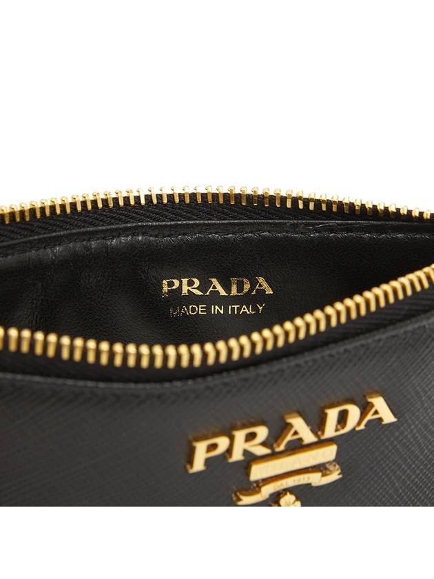 Saffiano Card Wallet Black - PRADA - BALAAN 7