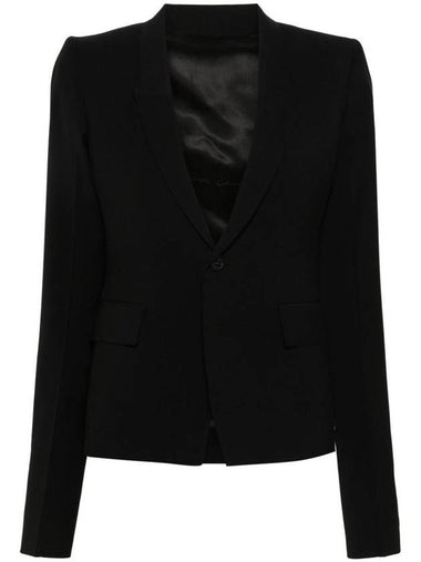 Rick Owens Wool Single-Breasted Blazer - RICK OWENS - BALAAN 1