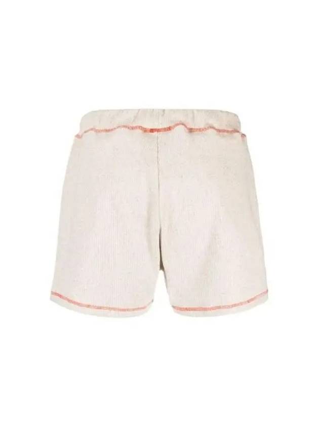 Contrast stitch detail shorts FLNSRIBSU23 UNDYED - BASERANGE - BALAAN 2