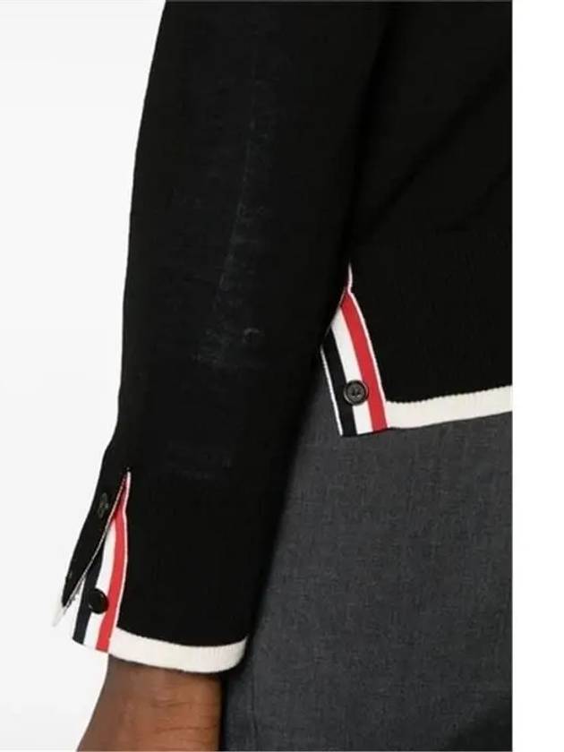 4-Bar Knit Top Black - THOM BROWNE - BALAAN 5