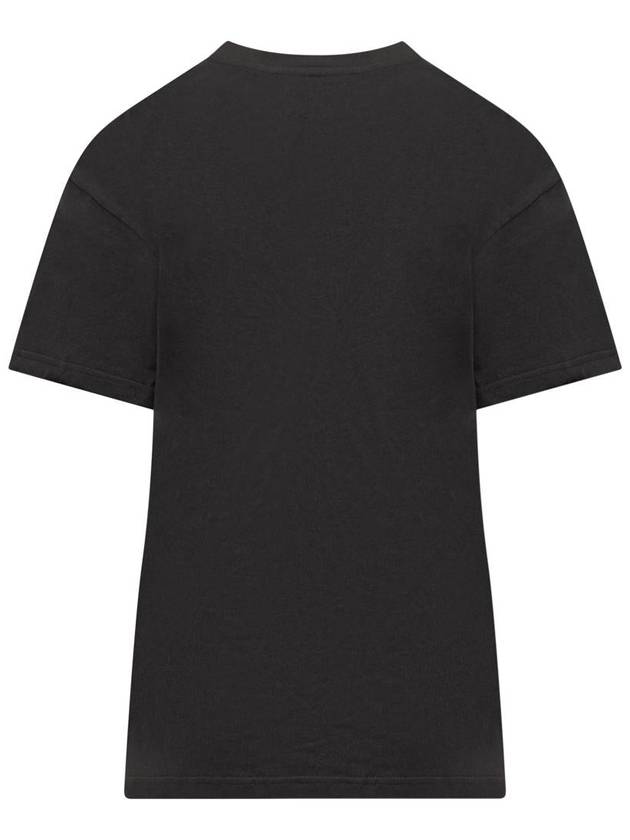 Embroidery Logo Cotton Short Sleeve T-Shirt Black - JW ANDERSON - BALAAN 3