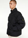 Garment Dyed Crinkle Reps Down Padding Black - STONE ISLAND - BALAAN 5