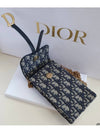 Oblique Vertical Saddle Chain Mini Bag - DIOR - BALAAN.